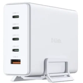 D-Link DCF-241 Cargador de Sobremesa 4xUSB Tipo-C 1xUSB 240W Carga Rápida