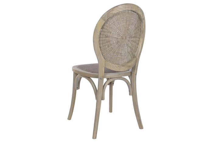 DKD Home Decor Silla Balines 42 x 95 x 44 cm (2 Unidades) Ratan Olmo
