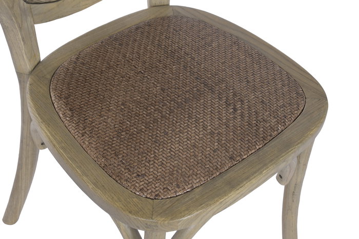 DKD Home Decor Silla Balines 42 x 95 x 44 cm (2 Unidades) Ratan Olmo
