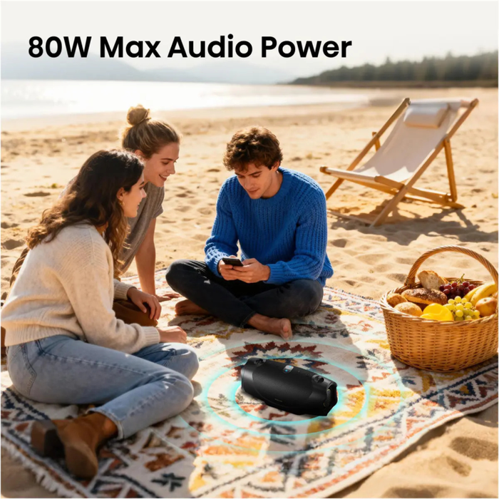 Hisense Flex Boom Altavoz portátil estéreo 80 W Negro