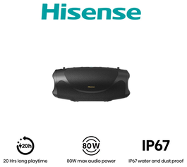 Hisense Flex Boom Altavoz portátil estéreo 80 W Negro