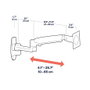 Ergotron LX Wall Monitor Arm, 1 Brazo, Pared, Blanco, 11.3 kg Capacidad, Pantallas 20-34 pulgadas, VESA 75x75-100x100 mm, LX Series