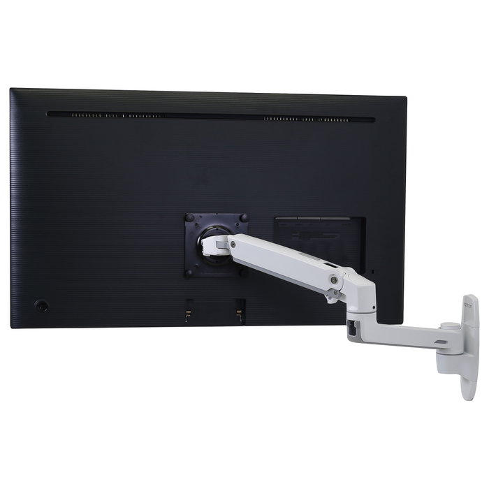 Ergotron LX Wall Monitor Arm, 1 Brazo, Pared, Blanco, 11.3 kg Capacidad, Pantallas 20-34 pulgadas, VESA 75x75-100x100 mm, LX Series