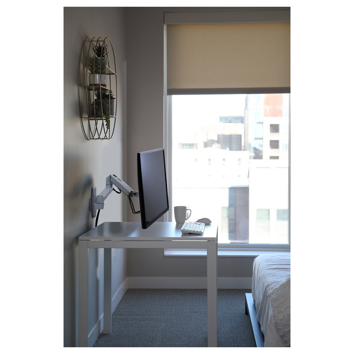 Ergotron LX Wall Monitor Arm, 1 Brazo, Pared, Blanco, 11.3 kg Capacidad, Pantallas 20-34 pulgadas, VESA 75x75-100x100 mm, LX Series