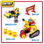 Magic Box T-Racers PTRSD014IN10 Turbo Crane Challenge Juguete Interactivo con Grúa Motorizada, Vehículo Exclusivo y Más de 500 Combinaciones para Niños +3 Años