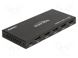 DeLOCK Divisor HDMI 1 x 4, 4K 60 Hz con Downscaler