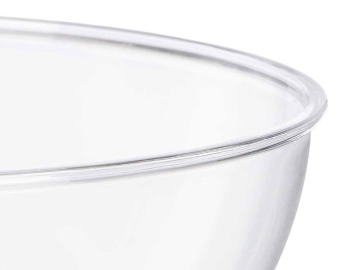 Leknes Bol Redondo Grande Transparente 3,5 L Plástico 25.5x12.5x25.5 cm (Set de 24)