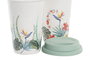 DKD Home Decor Mug Tropical Colección Tropic Garden Multicolor 10 x 14 x 10 cm (6 Unidades) Porcelana y Silicona 400ml