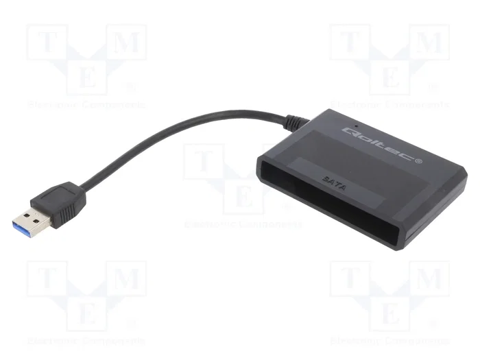 Qoltec Adaptador USB 3.0 para discos HDD/SSD 2.5 pulg. SATA3 Qoltec Adaptador USB 3.0 para discos HDD/SSD 2.5 pulg. SATA3