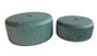 DKD Home Decor Reposapies Glam Verde 70 x 28 x 70 cm Set de 2