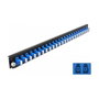 DeLOCK Panel de conexión de fibra óptica 24 puertos LC Duplex azul 19″