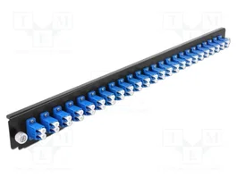 DeLOCK Panel de conexión de fibra óptica 24 puertos LC duplex, 1U, 19 pulgadas