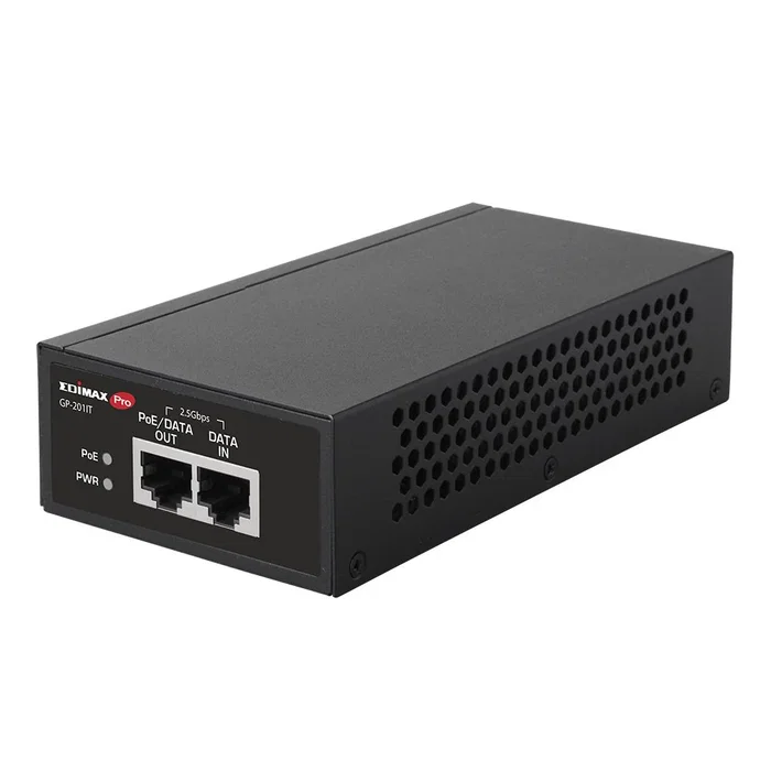 Edimax GP-201IT Inyector PoE+ Gigabit Ethernet 2.5GbE, Adaptador de Alimentación 30W para Red, IEEE 802.3af/at, Negro, Montaje en Pared Edimax GP-201IT Inyector PoE+ Gigabit Ethernet 2.5GbE, Adaptador de Alimentación 30W para Red, IEEE 802.3af/at, Negro, Montaje en Pared