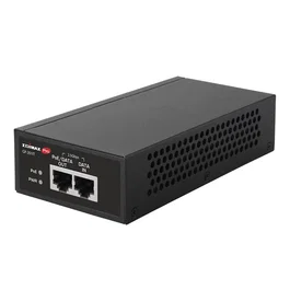 Edimax GP-201IT Inyector PoE+ Gigabit Ethernet 2.5GbE, Adaptador de Alimentación 30W para Red, IEEE 802.3af/at, Negro, Montaje en Pared