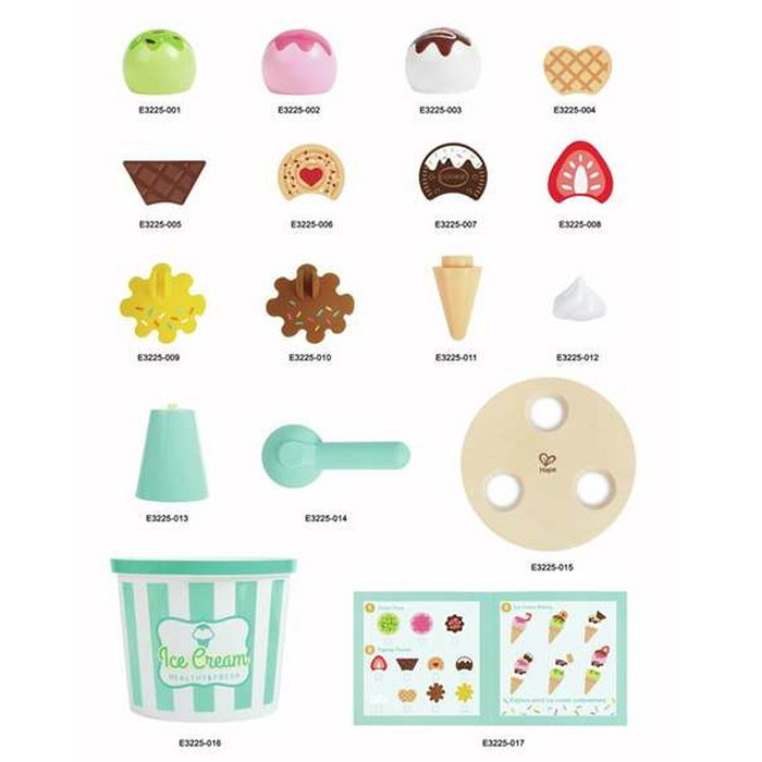 Hape Ice Cream Bucket Playset Juego de helados para niños de 2 a 8 años Hape Ice Cream Bucket Playset Juego de helados para niños de 2 a 8 años