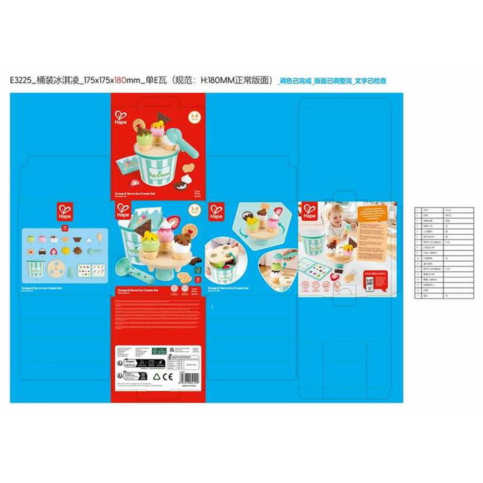 Hape Ice Cream Bucket Playset Juego de helados para niños de 2 a 8 años Hape Ice Cream Bucket Playset Juego de helados para niños de 2 a 8 años