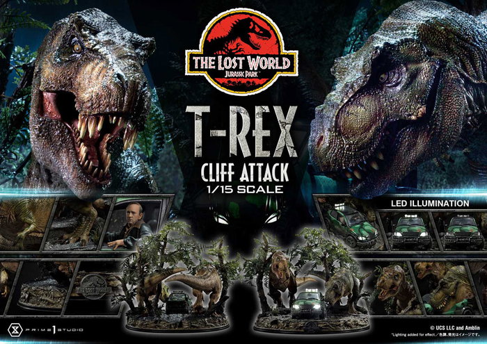 Jurassic World: The Lost World Estatua 1/15 T-Rex Cliff Attack 53 cm Jurassic World: The Lost World Estatua 1/15 T-Rex Cliff Attack 53 cm