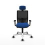 PIQUERAS Y CRESPO Silla de oficina Yunquera con mecanismo Sincro/Traslack, Azul y Negro