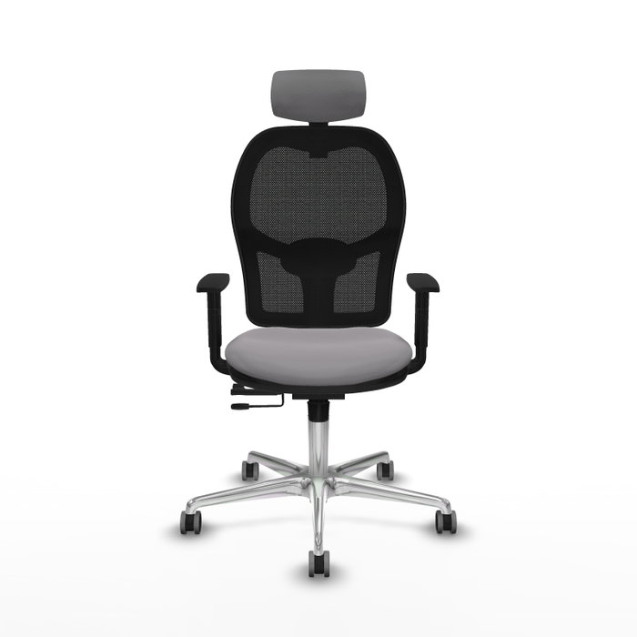PIQUERAS Y CRESPO Silla de oficina Jorquera con mecanismo Sincro/Traslack, Gris y Negro PIQUERAS Y CRESPO Silla de oficina Jorquera con mecanismo Sincro/Traslack, Gris y Negro