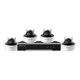 Hikvision NK844W1H-1T(E) NVR y 4 Cámaras Dome WiFi Set Vigilancia 1TB