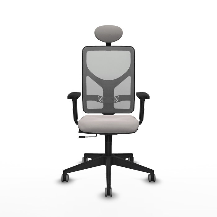 PIQUERAS Y CRESPO Silla de oficina Motilla con mecanismo Sincro/Traslack Blanco y Gris PIQUERAS Y CRESPO Silla de oficina Motilla con mecanismo Sincro/Traslack Blanco y Gris
