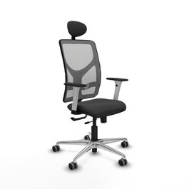 PIQUERAS Y CRESPO Silla de oficina Motilla Gris con mecanismo Sincro/Traslack
