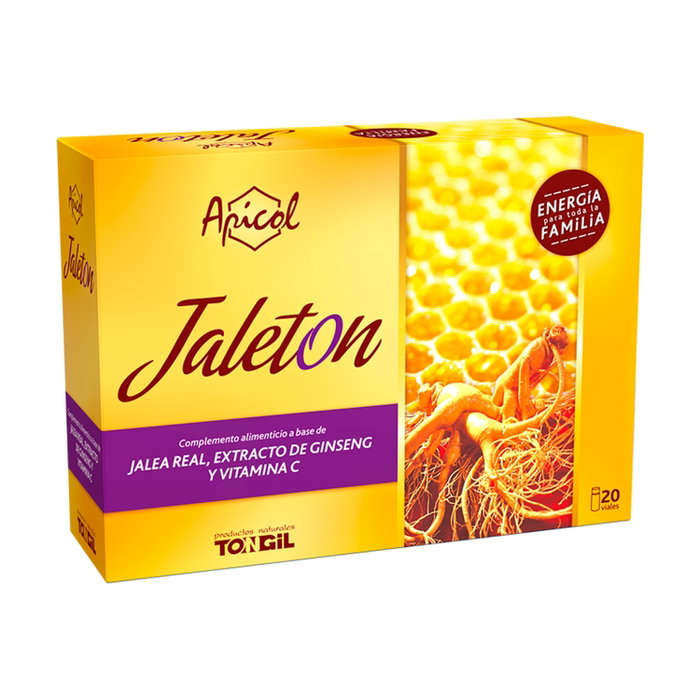Tongil Apicol Jaletón con Jalea Real y Ginseng (20 viales de 10 ml)