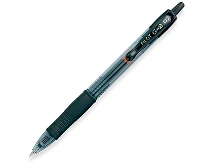 Pilot Boligrafo G-2 Negro Retractil Tinta Gel Sujecion Caucho Blister Trazo 0.4mm