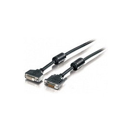 EQUIP Cable DVI-D Macho a Hembra 1.8m Negro 118972 Resolución 2048x1536 (WUXGA/QXGA), Plug & Play, Doble Blindaje, Contactos Dorados EQUIP Cable DVI-D Macho a Hembra 1.8m Negro 118972 Resolución 2048x1536 (WUXGA/QXGA), Plug & Play, Doble Blindaje, Contactos Dorados