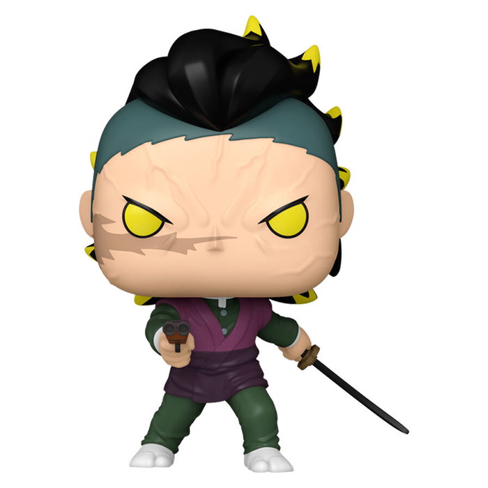 Funko Figura POP Demon Slayer Kimetsu no Yaiba Genya Shinazugawa, Figura Vinilo 9cm