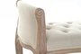 DKD Home Decor Descalzadora Tradicional Beige Natural Lino y Rubberwood 109 x 45 x 60 cm (2 Unidades)