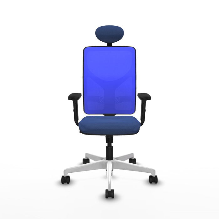 PIQUERAS Y CRESPO Silla de oficina Motilla con mecanismo Sincro Azul
