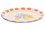 DKD Home Decor Bandeja Mediterraneo Limones 25 Gres Amarillo Azul Blanco 26 x 3.3 x 35 cm (2 Unidades)