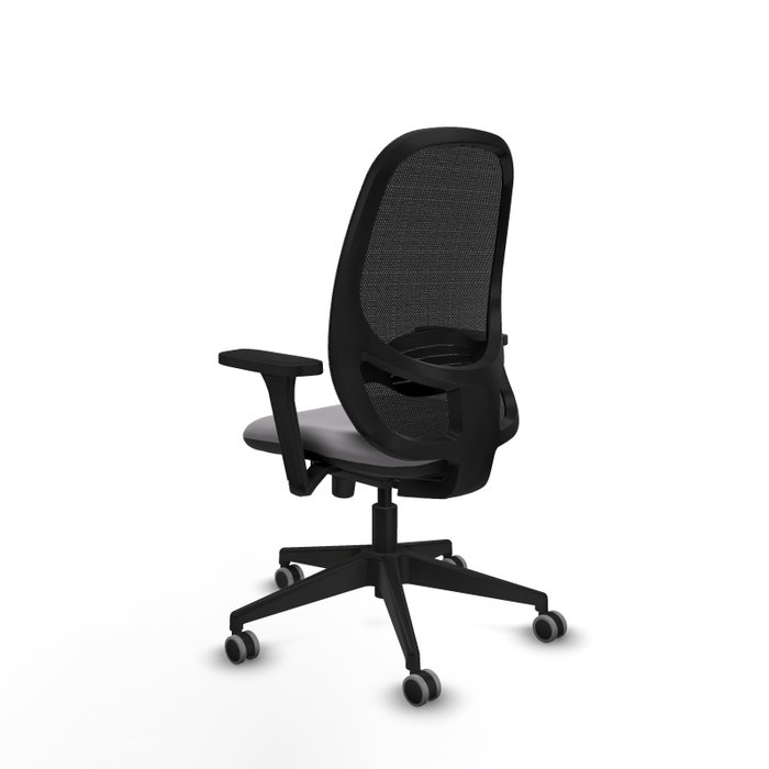 PIQUERAS Y CRESPO Silla de oficina Cilanco con mecanismo Sincro, Gris y Negro