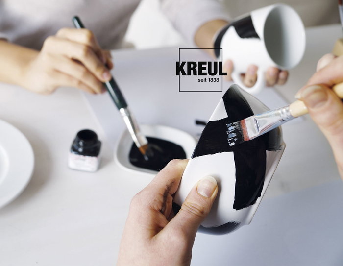 Kreul Set de 6 Pinturas para Porcelana 160ºC Brillante de 20ml