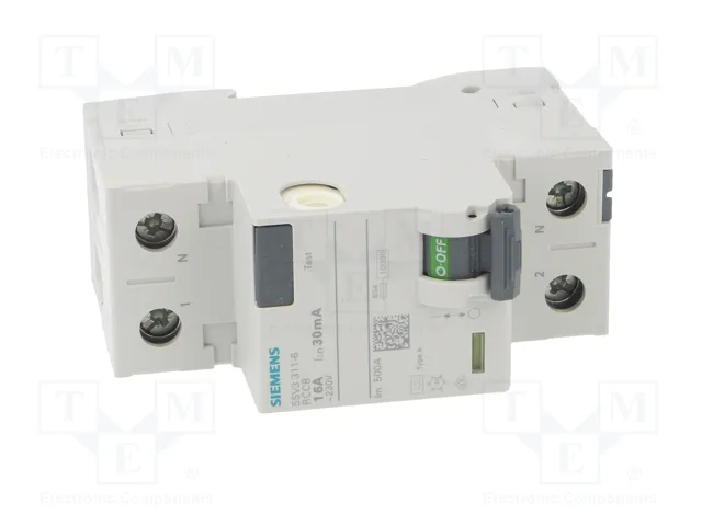 SIEMENS 5SV3311-6 Interruptor Diferencial 16A 30mA 1+N