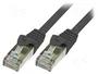 LogiLink Patch Cable Cat.6 F/UTP 10m Negro
