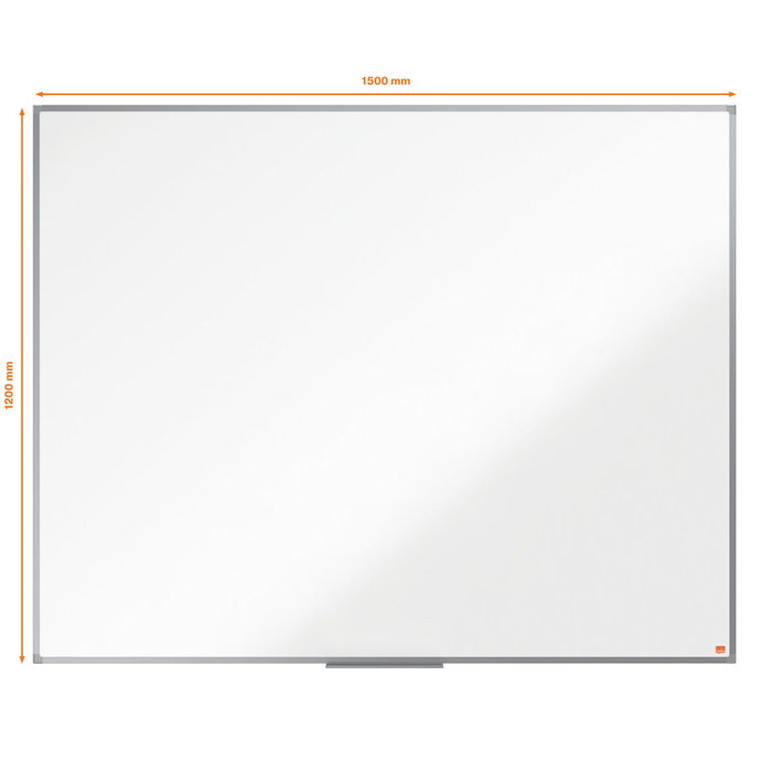 NOBO Pizarra blanca magnética Essence acero lacado 1500 x 1200 mm