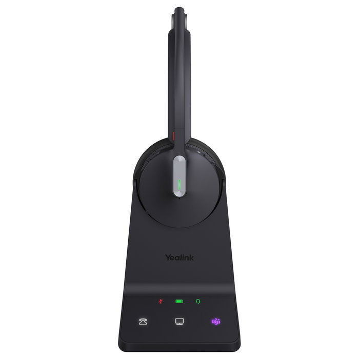 Yealink WH64 Auriculares DECT para Workstation Mono Diadema Supraaural, Inalámbrico/Alámbrico, USB-C, Bluetooth 5.3, 41h Batería, Negro - Oficina/Call Center