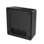 Axis 02066-001 Caja para Instalación en Superficie, para AXIS I8016-LVE Network Video Intercom, Montaje en Pared, Aluminio, IK10, IP69, Negro/Acero Inoxidable