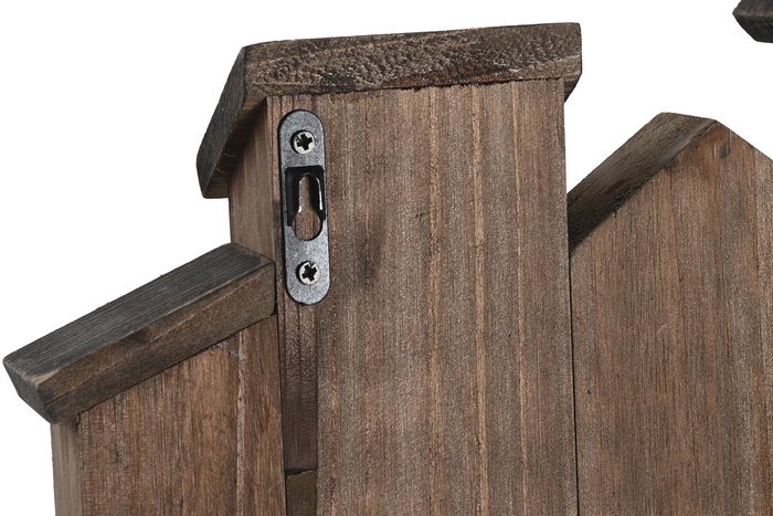 DKD Home Decor Perchero Pared Atlantico Marron Blanco 4 x 19 x 23 cm