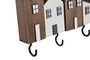 DKD Home Decor Perchero Pared Atlantico Marron Blanco 4 x 19 x 23 cm