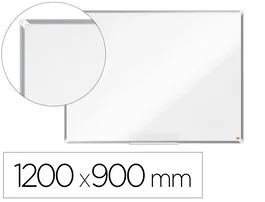 Pizarra Blanca Magnetica Nobo Premium Plus Lacada Marco Aluminio 120X90 Cm