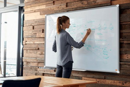 Nobo Pizarra Pplus Acero Lacado 1915156 Magnética 1200x900mm