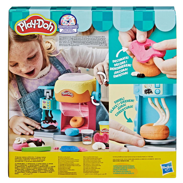 PLAY-DOH Donut Shop G2308 Juguete con Máquina de Glaseado para Decorar, Múltiples Moldes, Juego Creativo para Niños +3 Años