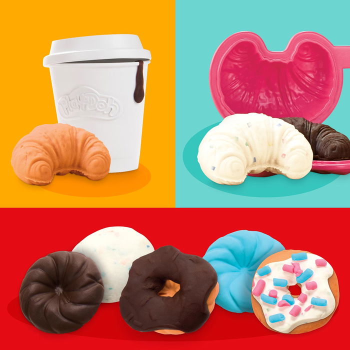 PLAY-DOH Donut Shop G2308 Juguete con Máquina de Glaseado para Decorar, Múltiples Moldes, Juego Creativo para Niños +3 Años