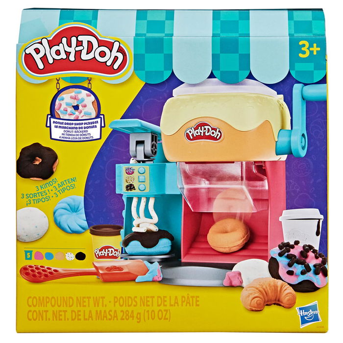 PLAY-DOH Donut Shop G2308 Juguete con Máquina de Glaseado para Decorar, Múltiples Moldes, Juego Creativo para Niños +3 Años