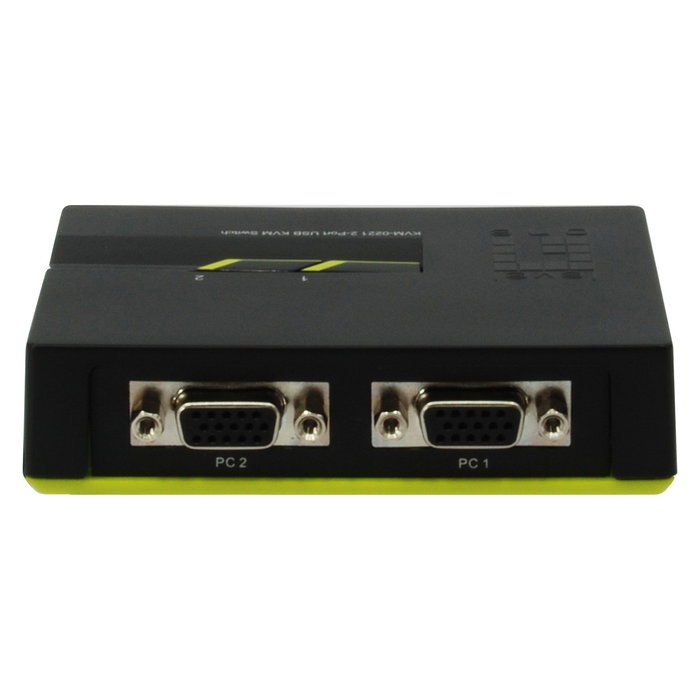 Level One Switch KVM 2x USB con Audio, 2 Puertos, VGA, Máxima Resolución 2048x1536 Píxeles