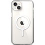 Speck Presidio Perfect Clear + Ms para iPhone 14 Plus e iPhone 15 Plus, Transparente