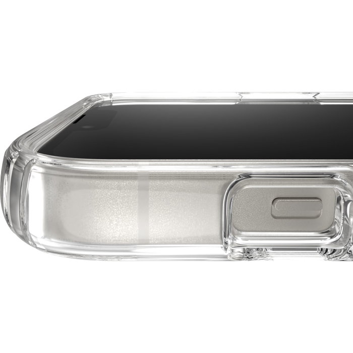 Speck Presidio Perfect Clear + Ms para iPhone 14 Plus e iPhone 15 Plus, Transparente